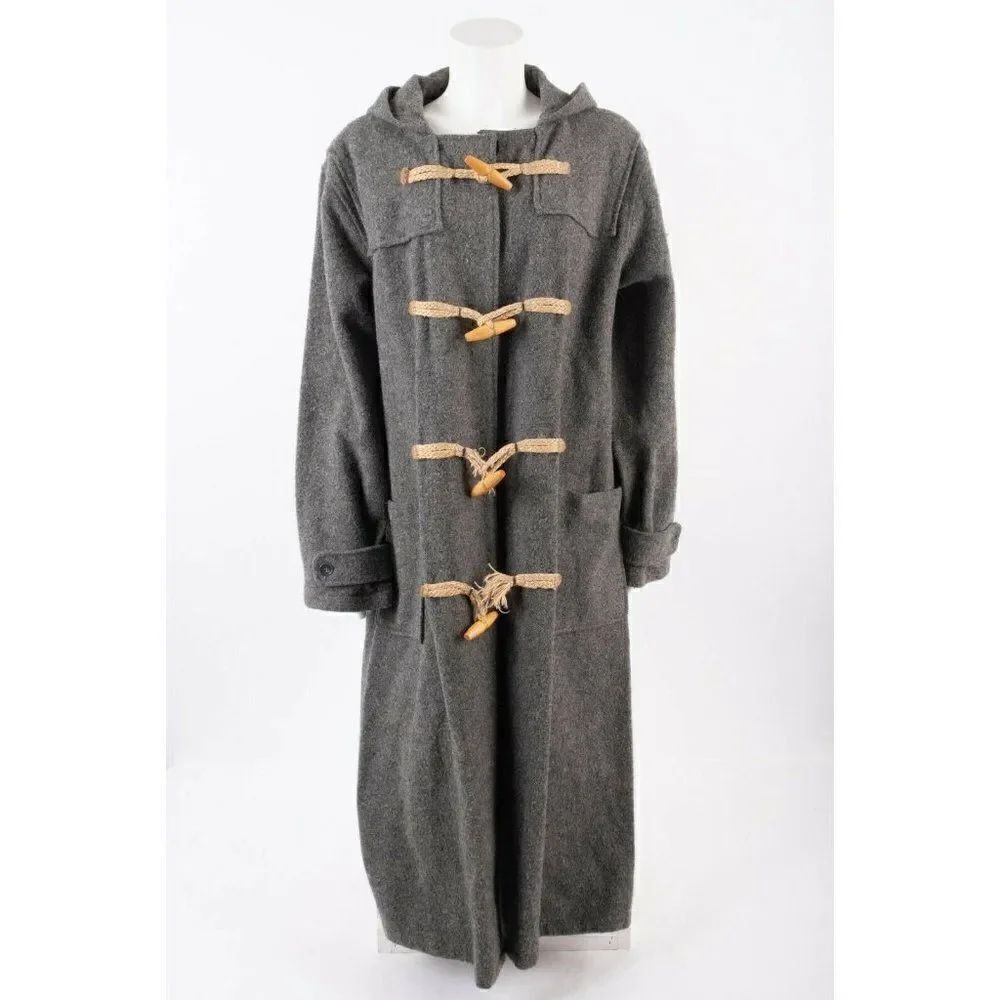 Vintage Woolrich Gray Toggle Car Coat Jacket M